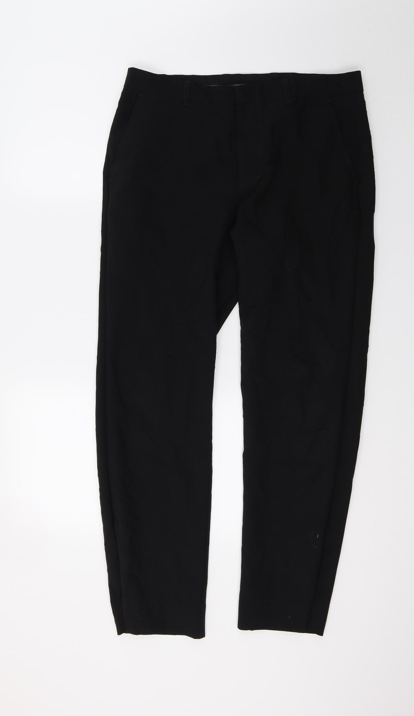 Peacocks Mens Black   Trousers  Size 32 L27 in