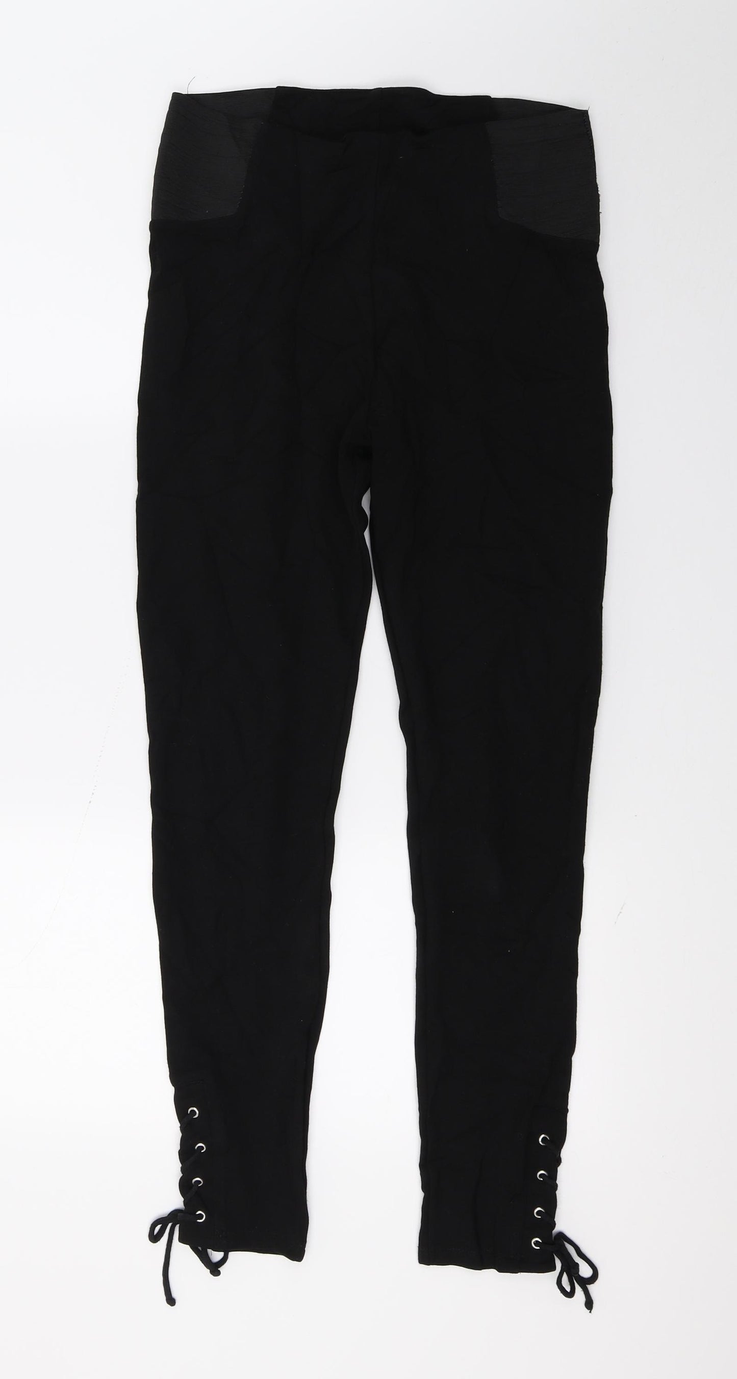 TU Womens Black   Trousers  Size 12 L26 in