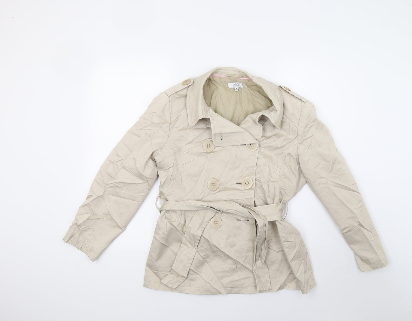 Debenhams Womens Beige   Jacket Coat Size 14