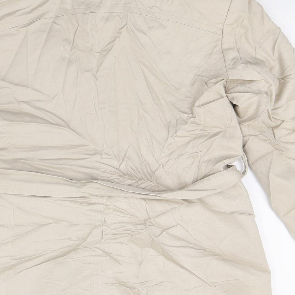 Debenhams Womens Beige   Jacket Coat Size 14