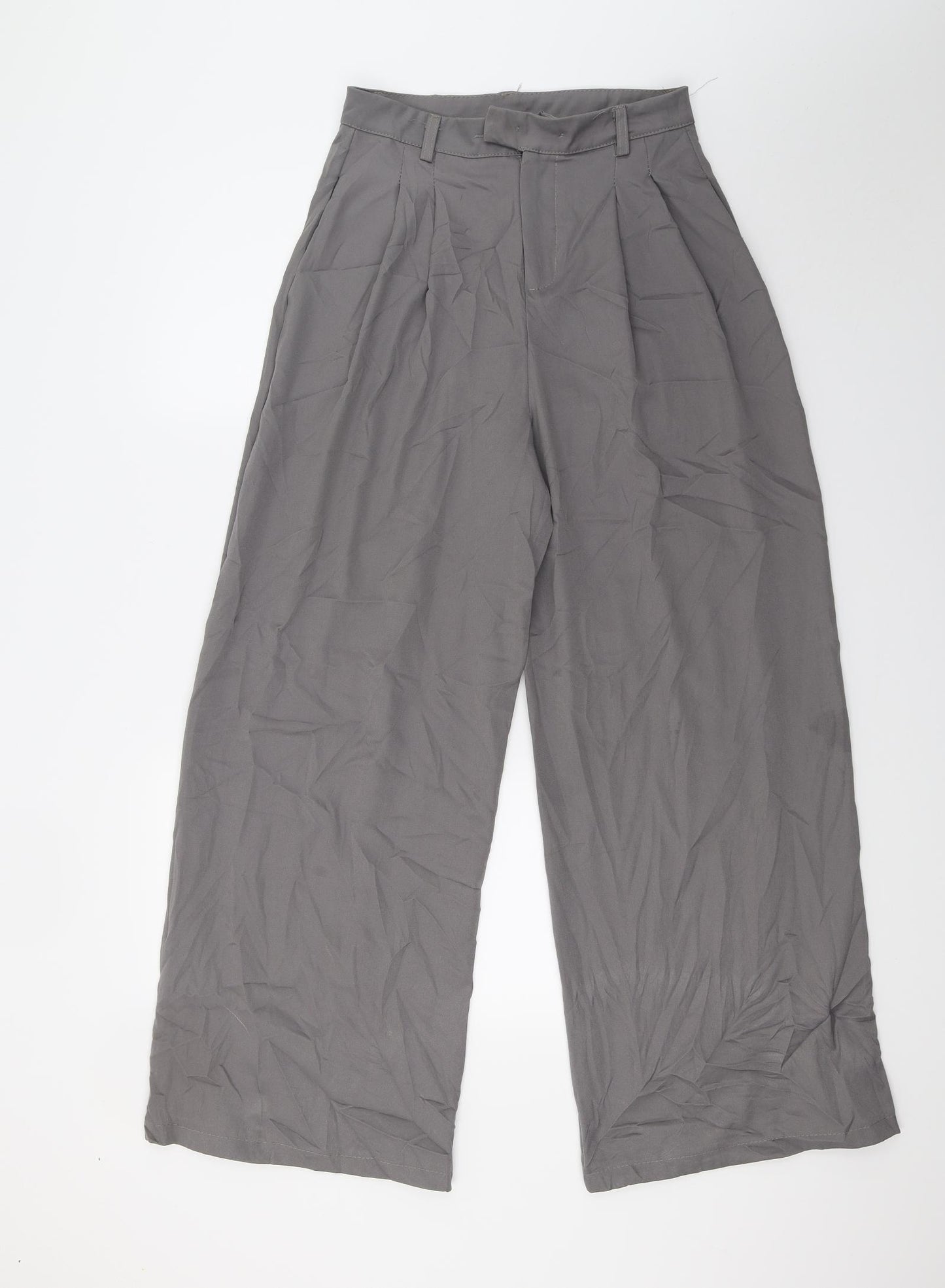 Chu Tian Womens Grey   Trousers  Size M L25 in