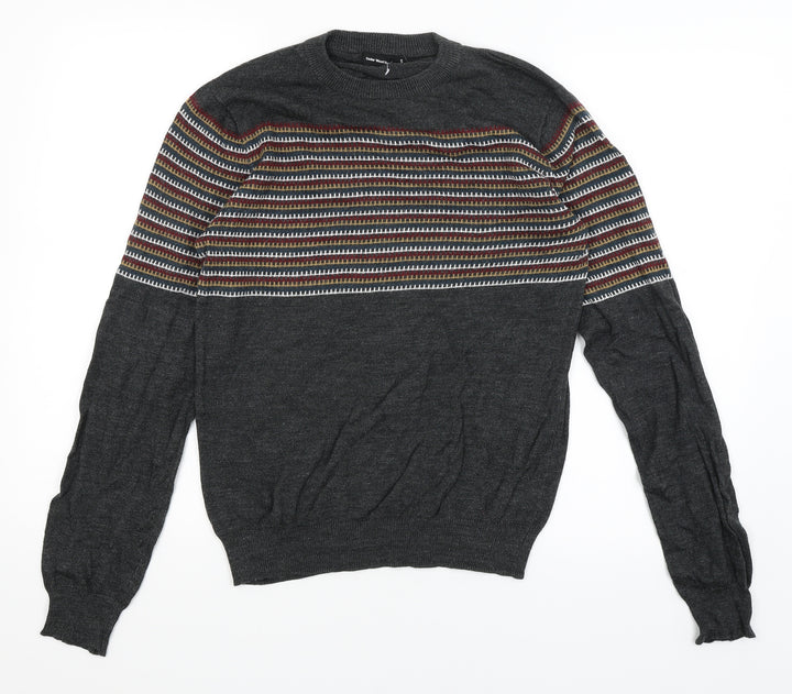 Cedar Wood State Mens Grey Pullover Jumper Size S