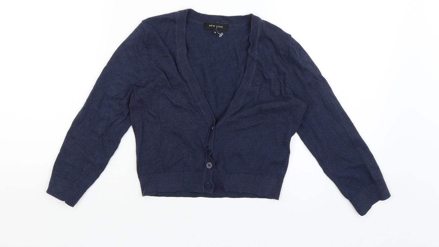 New Look Womens Blue   Cardigan Jumper Size 6
