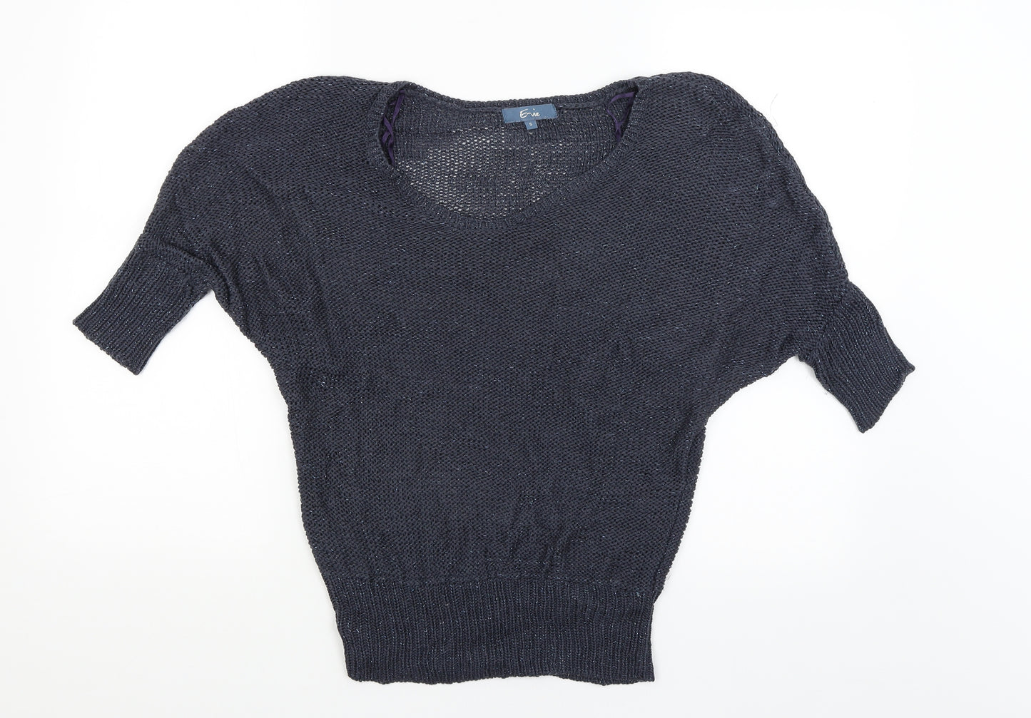 E-vie Womens Blue   Pullover Jumper Size S