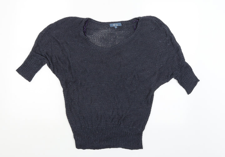 E-vie Womens Blue   Pullover Jumper Size S