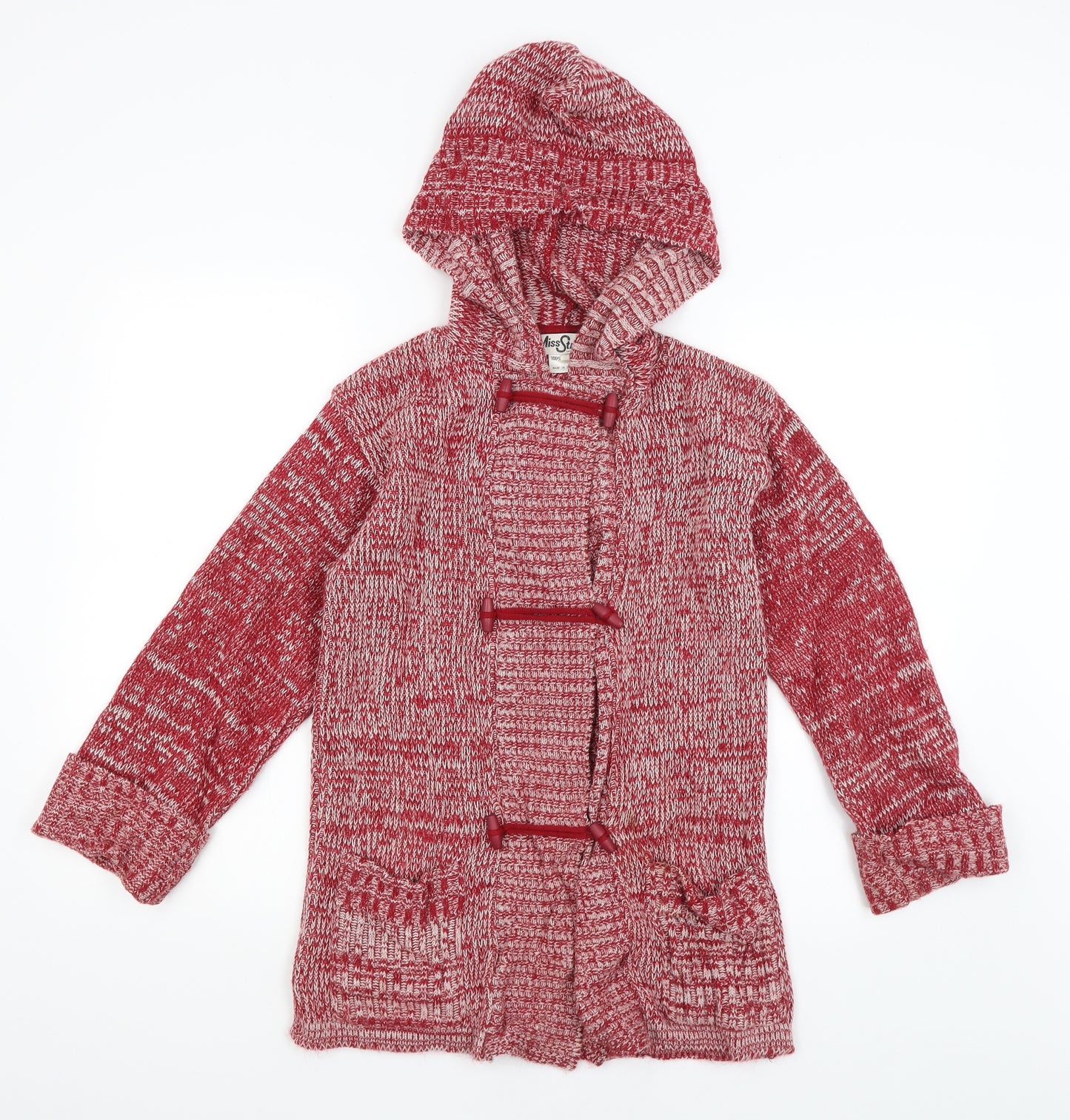 Miss Straven Womens Red   Pullover Hoodie Size 8