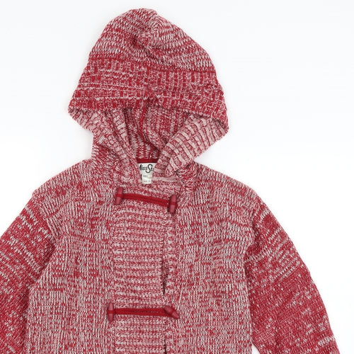 Miss Straven Womens Red   Pullover Hoodie Size 8