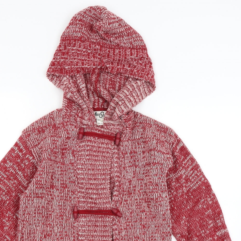 Miss Straven Womens Red   Pullover Hoodie Size 8