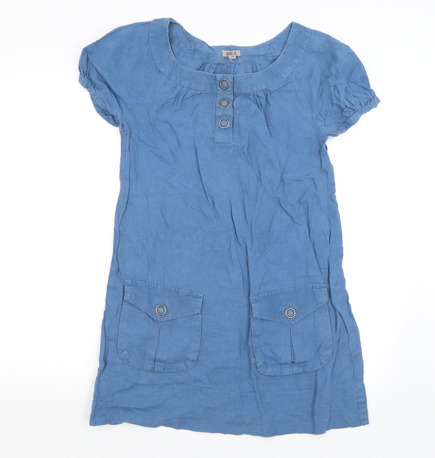 Oasis Womens Blue   Tunic T-Shirt Size 8