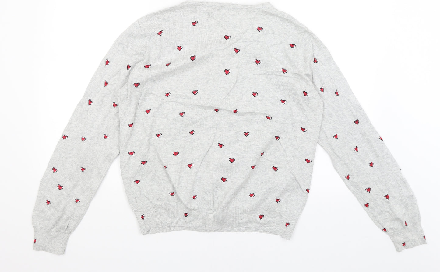 Atmosphere Womens Grey   Cardigan Jumper Size 16  - Hearts