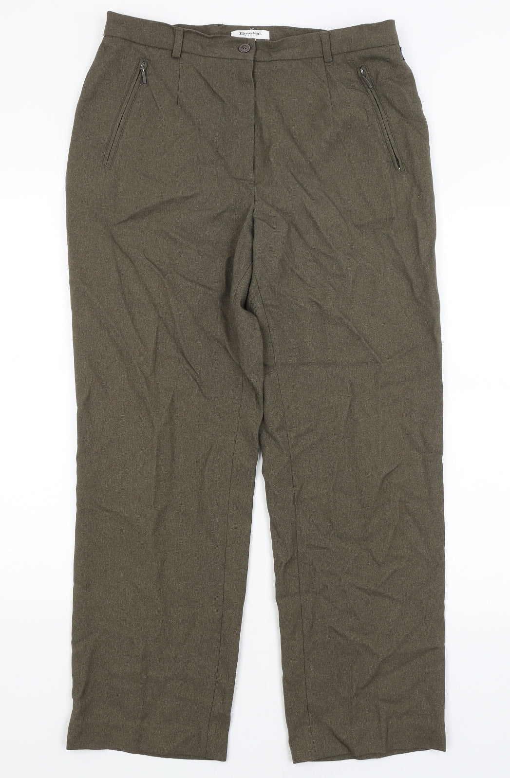 Brandtex Womens Green   Trousers  Size 16 L28 in