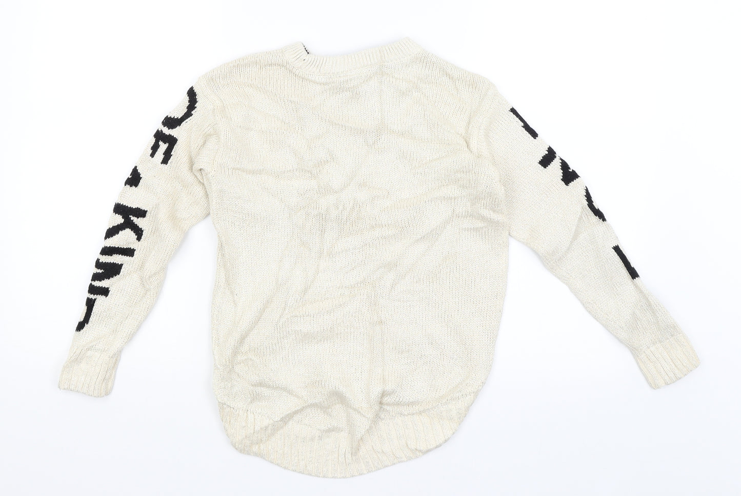 Gap Kids Girls Ivory   Pullover Jumper Size 8 Years  - Be One Of A Kind