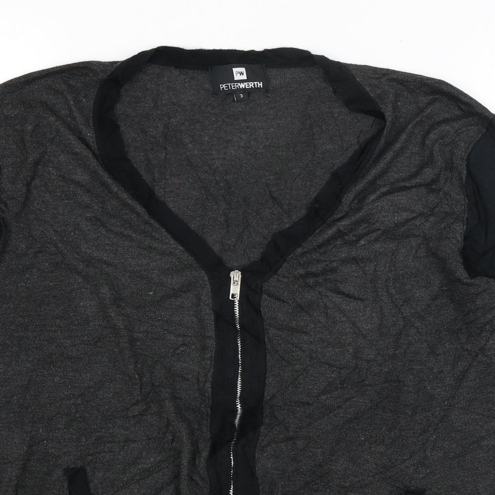 Peter Werth Womens Grey   Full Zip Jumper Size 12