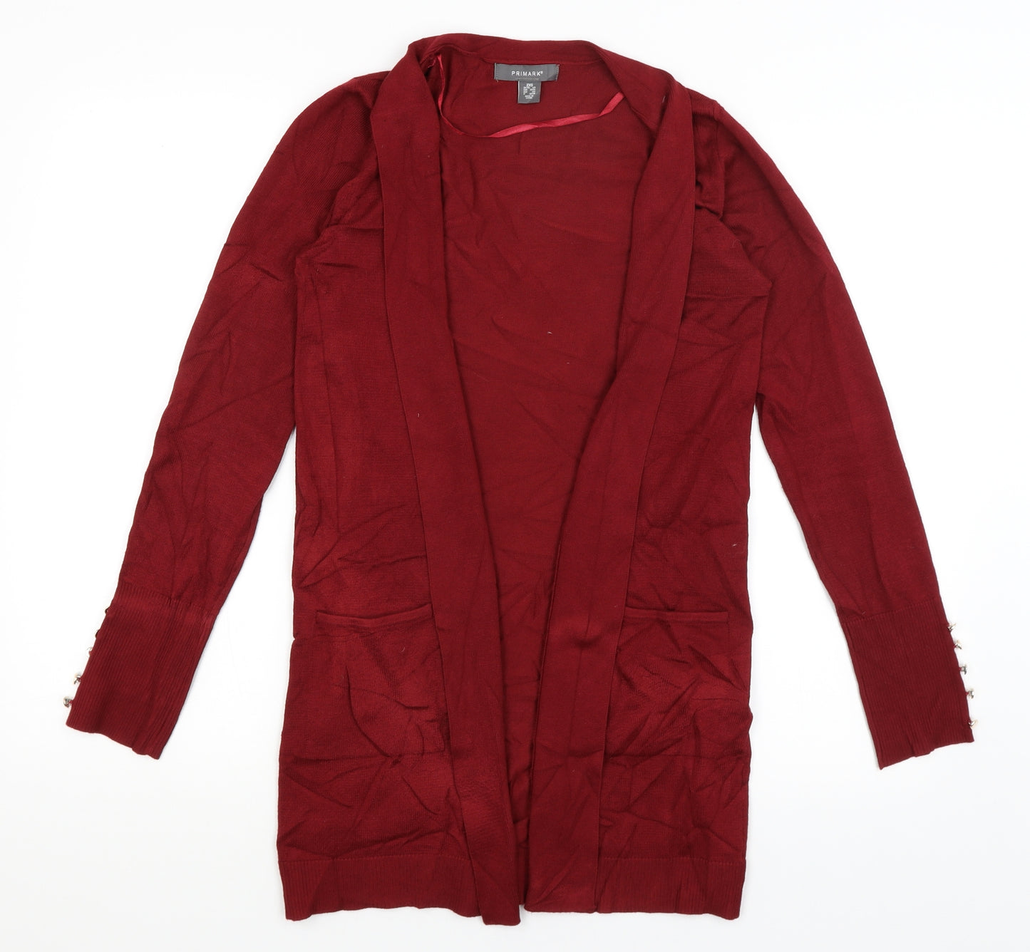 Primark Womens Red   Wrap Jumper Size 6