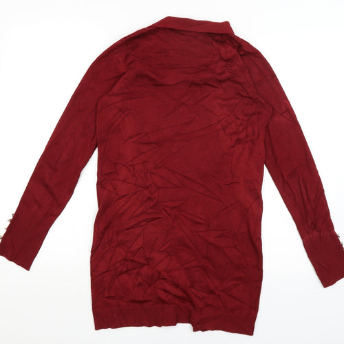 Primark Womens Red   Wrap Jumper Size 6