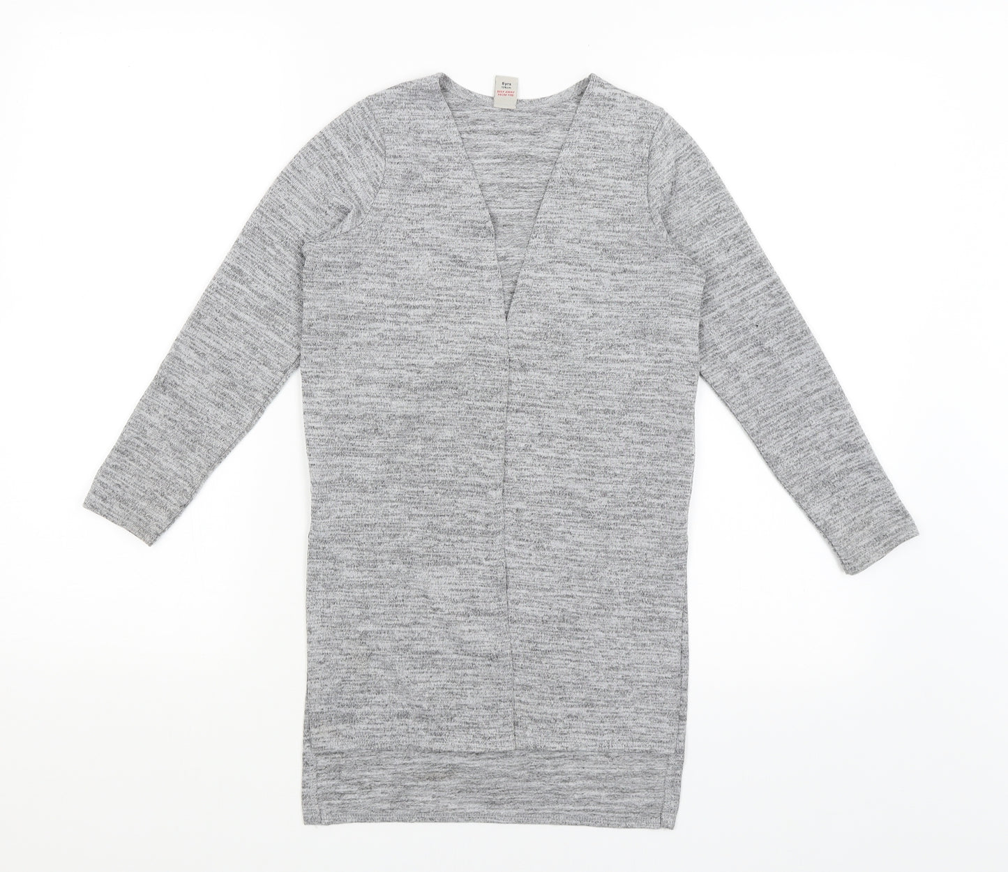 TU Girls Grey   Wrap Jumper Size 8 Years