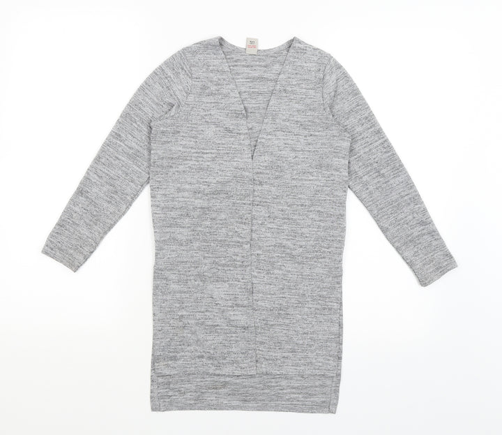 TU Girls Grey   Wrap Jumper Size 8 Years