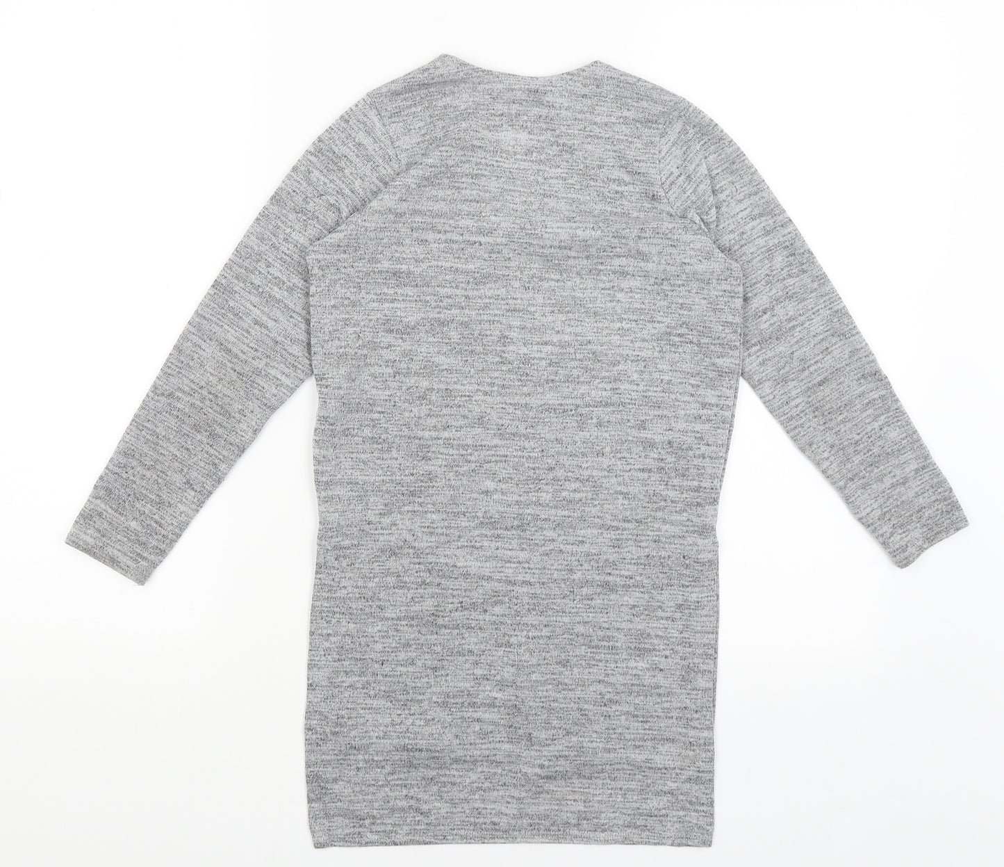 TU Girls Grey   Wrap Jumper Size 8 Years