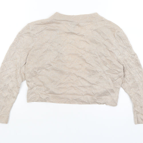 Gok for Tu Womens Gold   Wrap Jumper Size 14