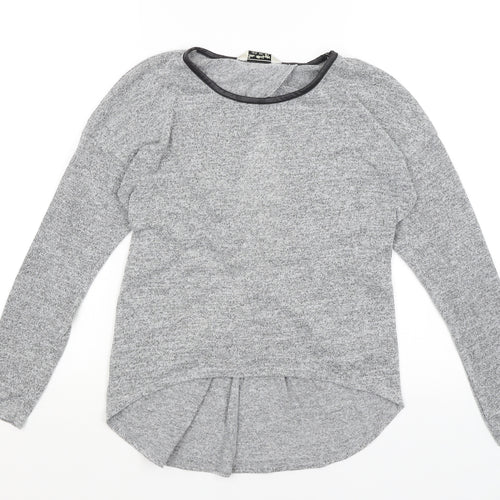 Miss Selfridge Womens Grey   Basic T-Shirt Size 8