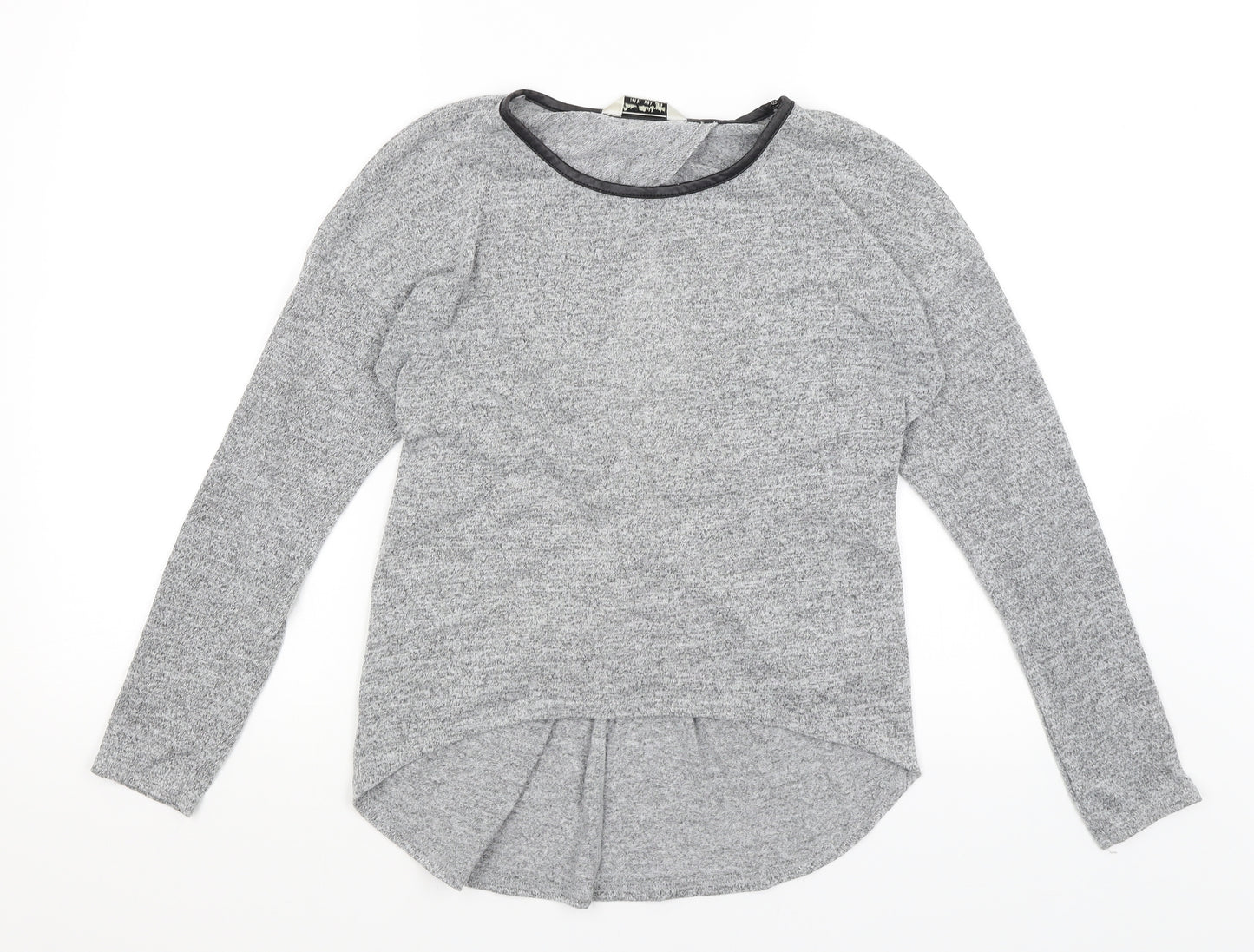Miss Selfridge Womens Grey   Basic T-Shirt Size 8