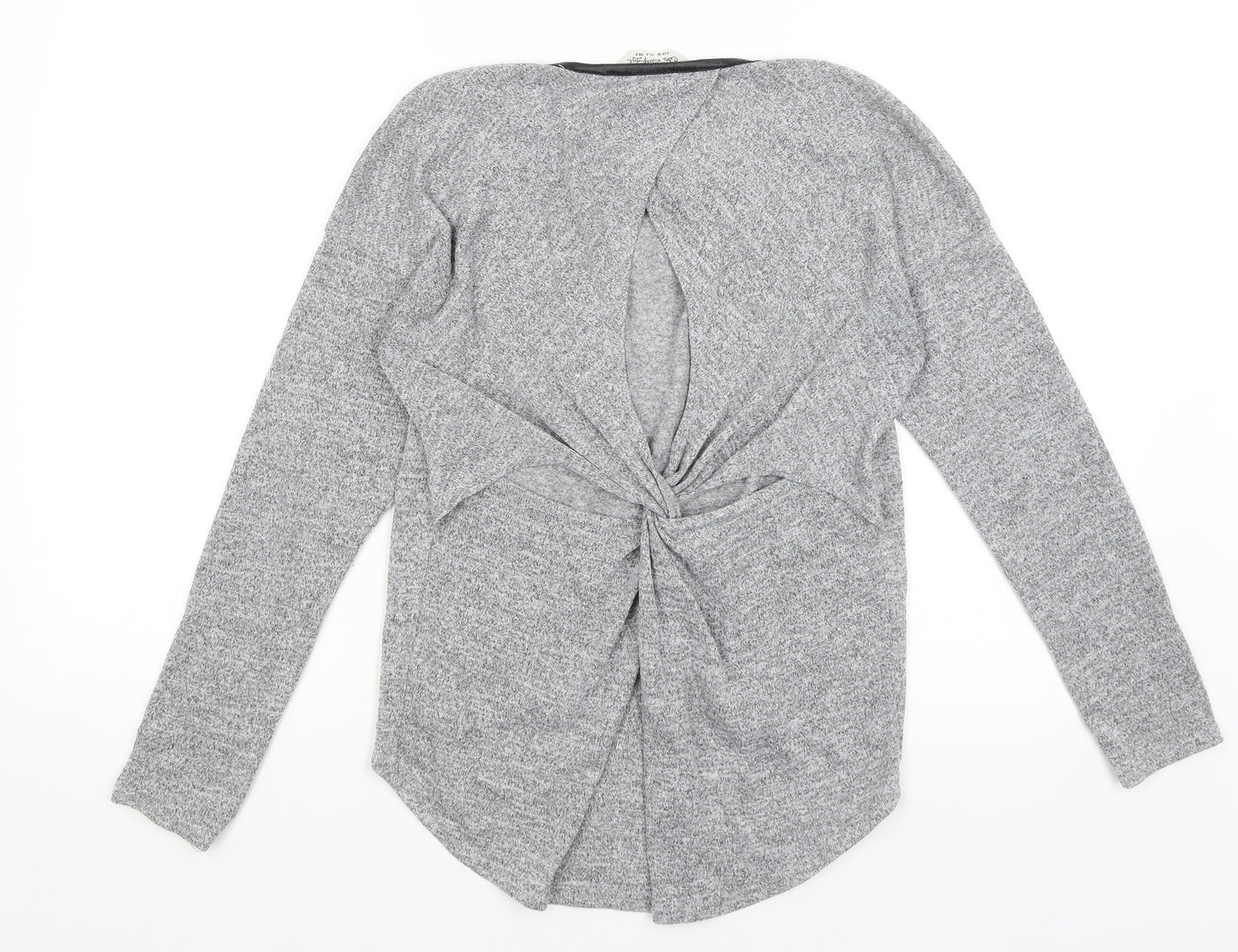 Miss Selfridge Womens Grey   Basic T-Shirt Size 8