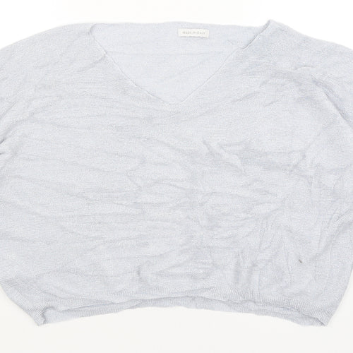 Preworn Womens Blue   Cropped T-Shirt Size L