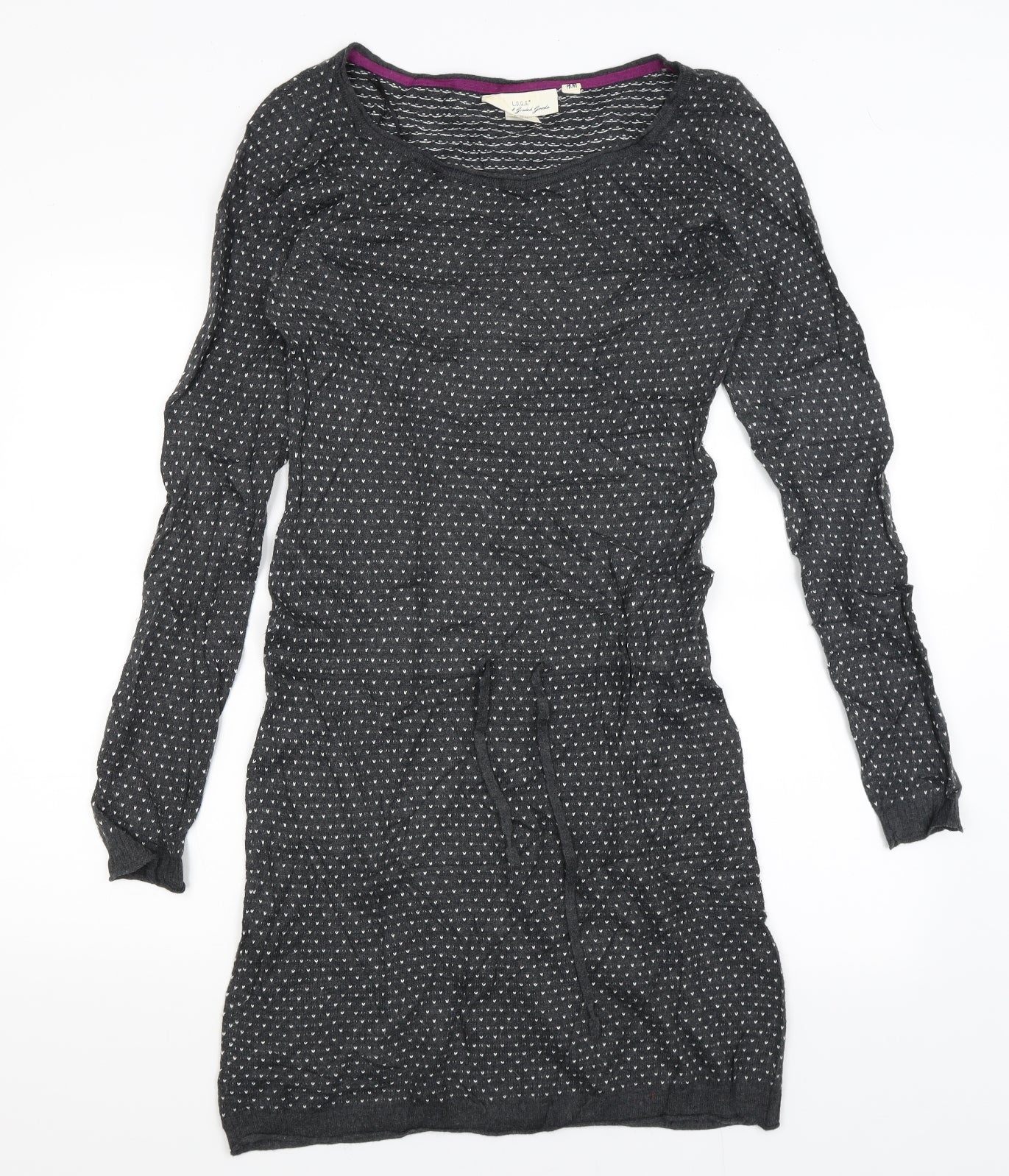 H&M Womens Grey   T-Shirt Dress  Size S