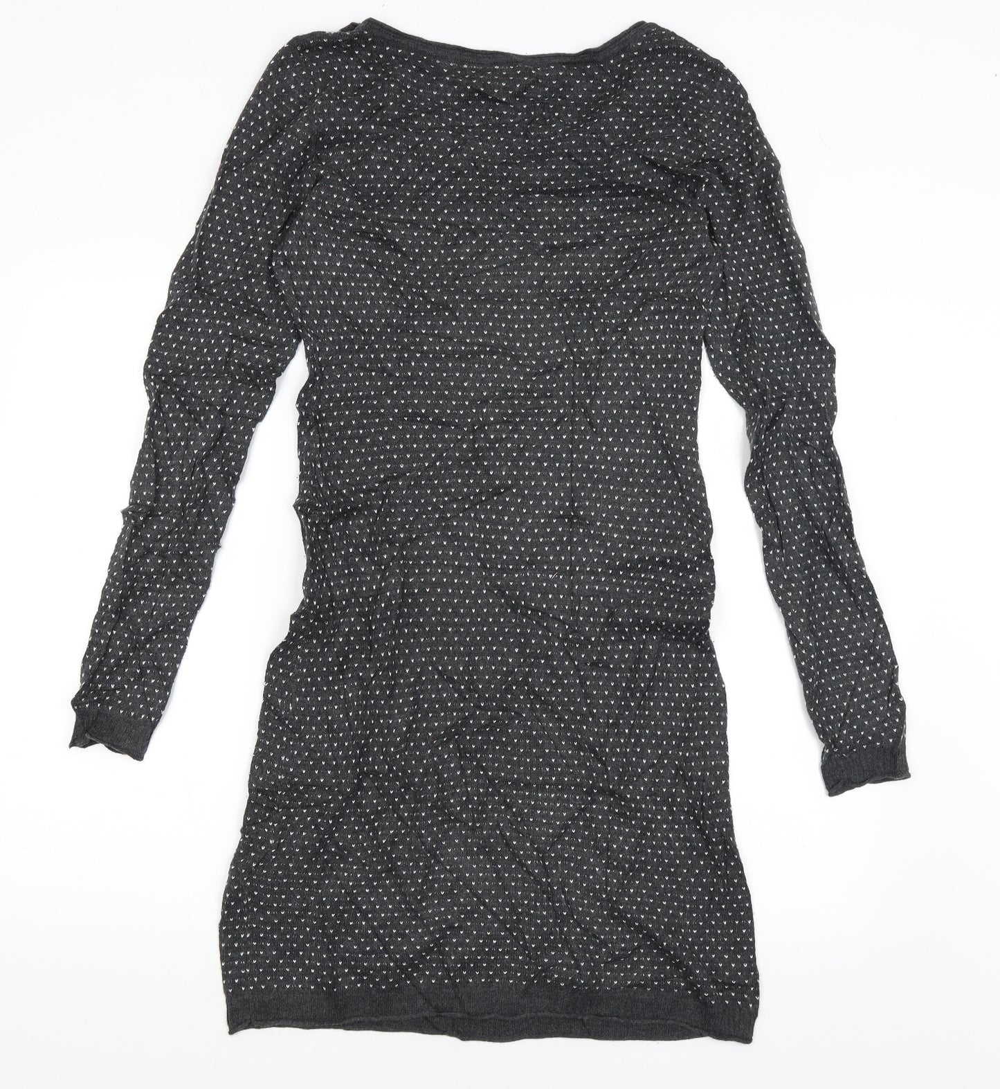 H&M Womens Grey   T-Shirt Dress  Size S