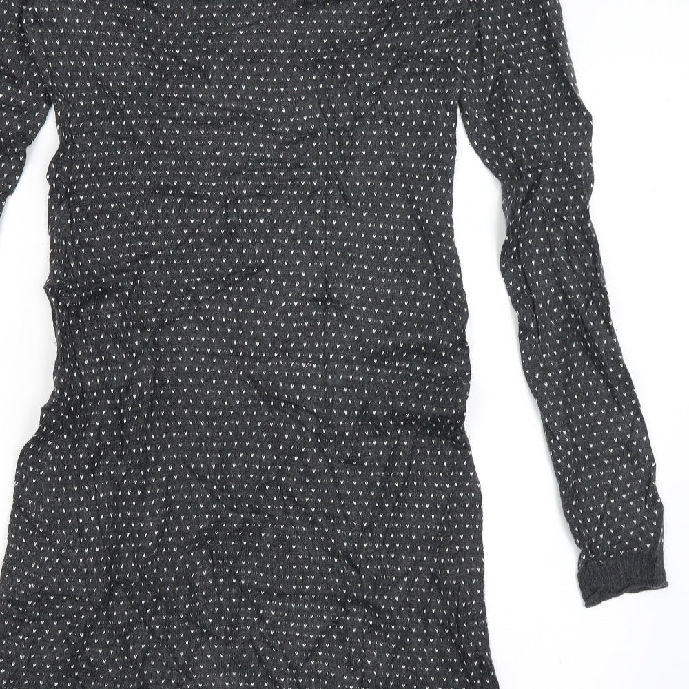 H&M Womens Grey   T-Shirt Dress  Size S