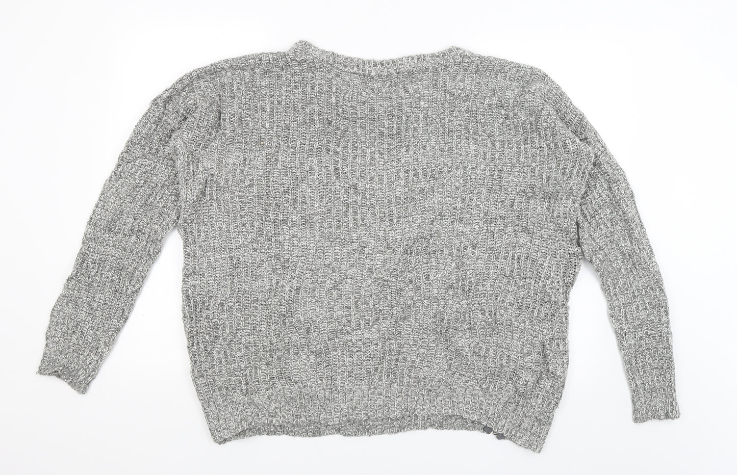 Papaya Mens Grey   Pullover Jumper Size L