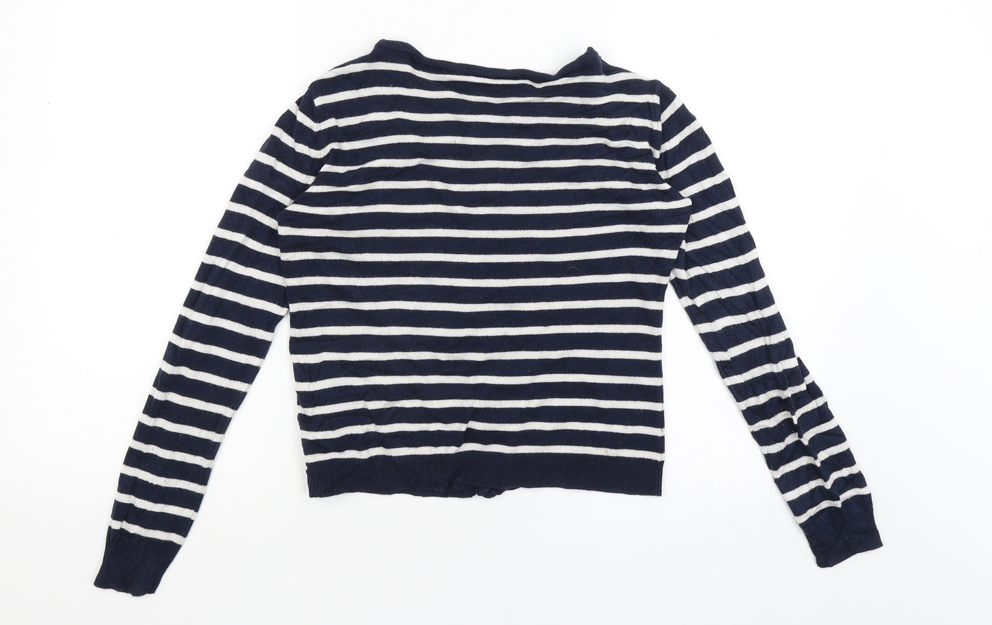 Atmosphere Womens Blue Striped  Cardigan Jumper Size 12