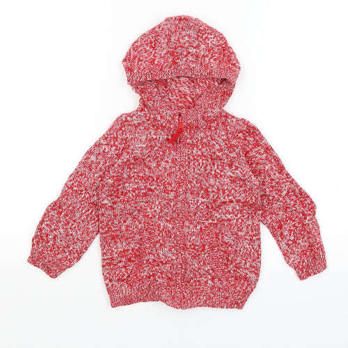 Mothercare Baby Red   Full Zip Jumper Size 18-24 Months