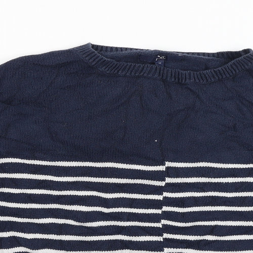 NEXT Womens Blue Striped  Pullover Jumper Size 10