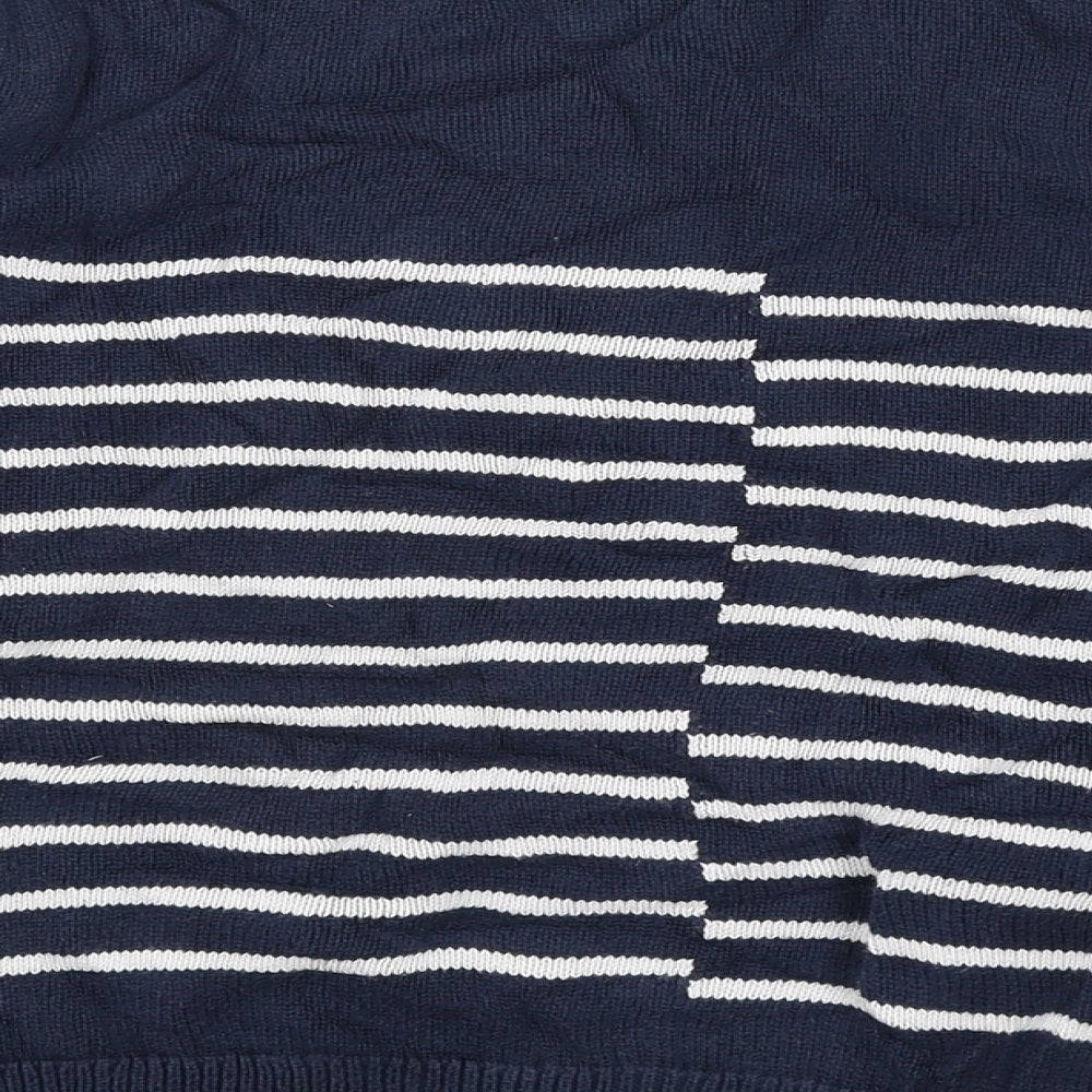 NEXT Womens Blue Striped  Pullover Jumper Size 10
