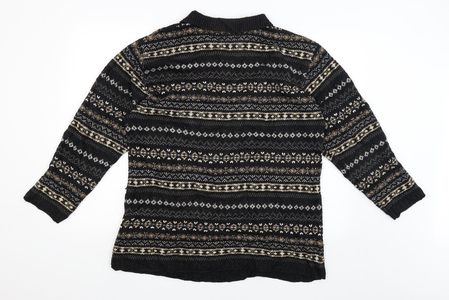 Camelot Mens Black   Pullover Jumper Size L
