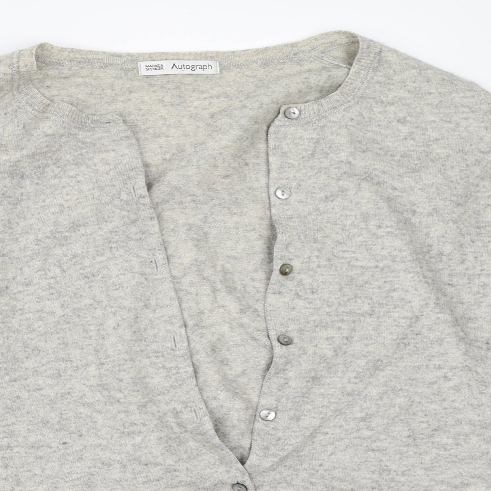 Marks and Spencer Womens Grey   Cardigan Jumper Size 16