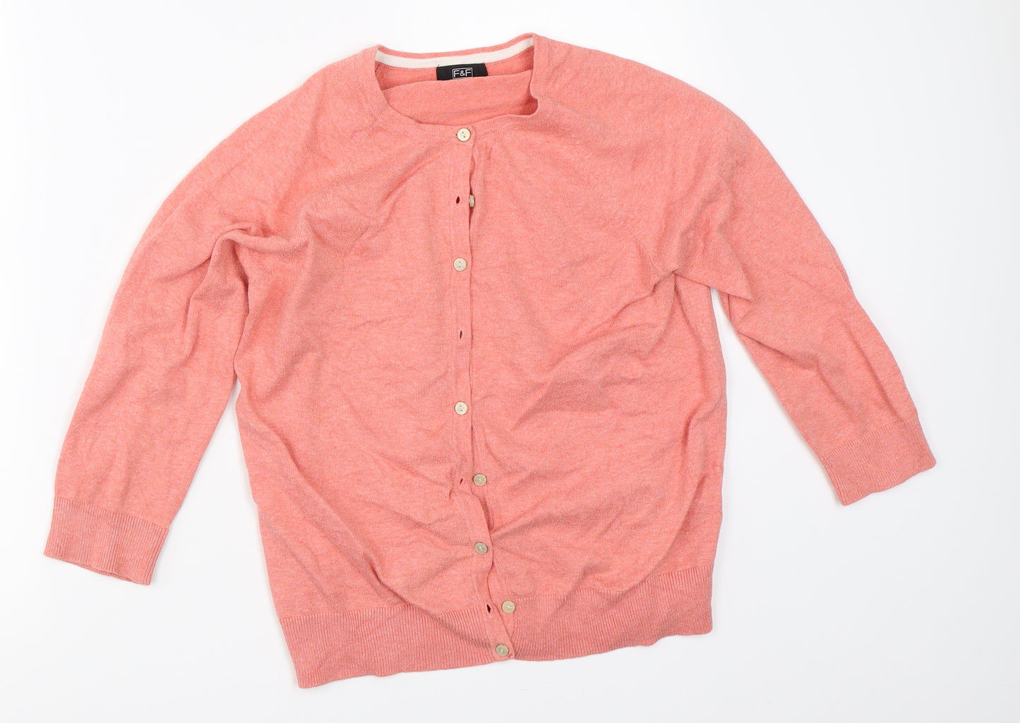 F&F Womens Pink   Cardigan Jumper Size 12