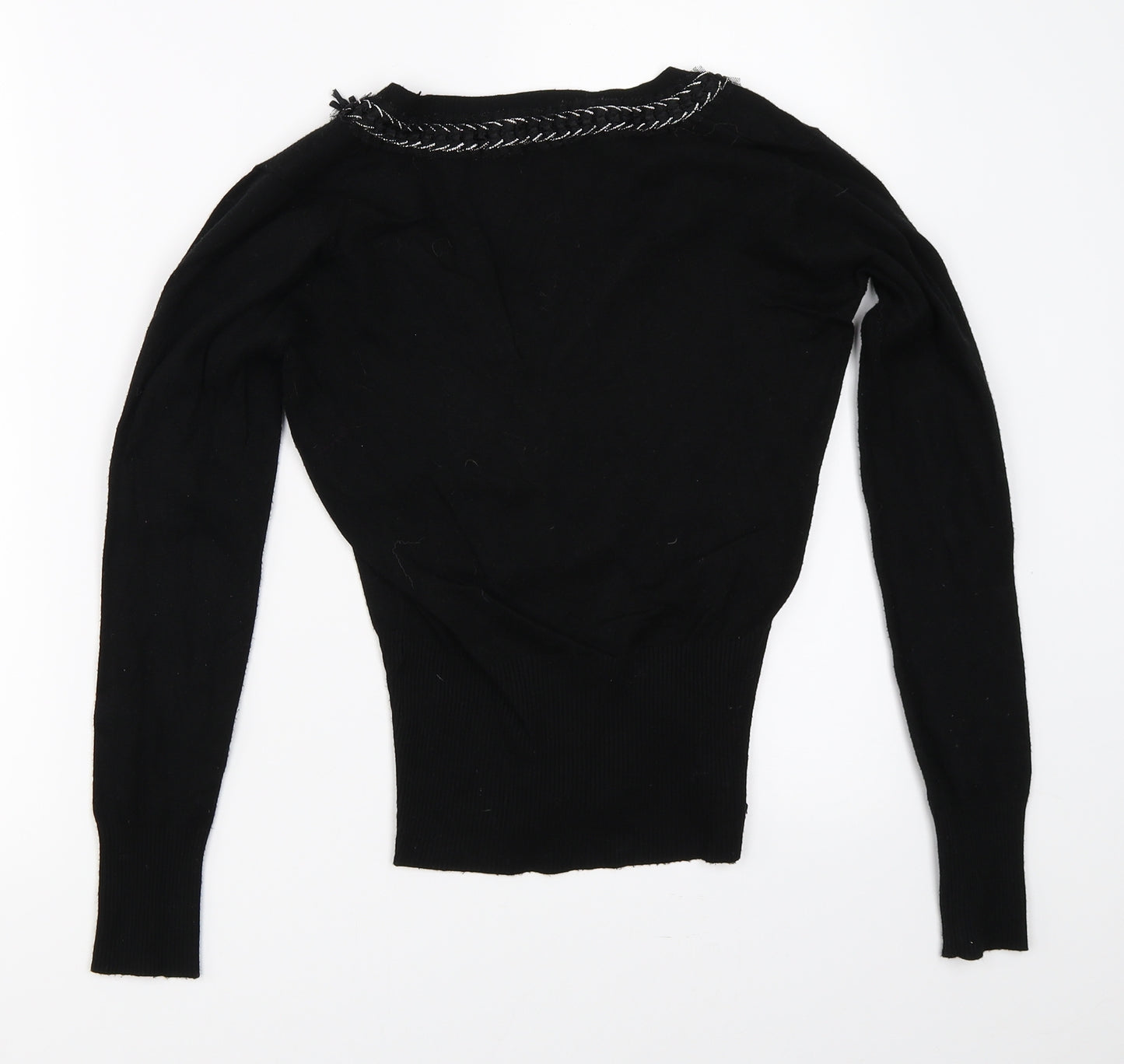 GDG Womens Black   Cardigan Jumper Size S