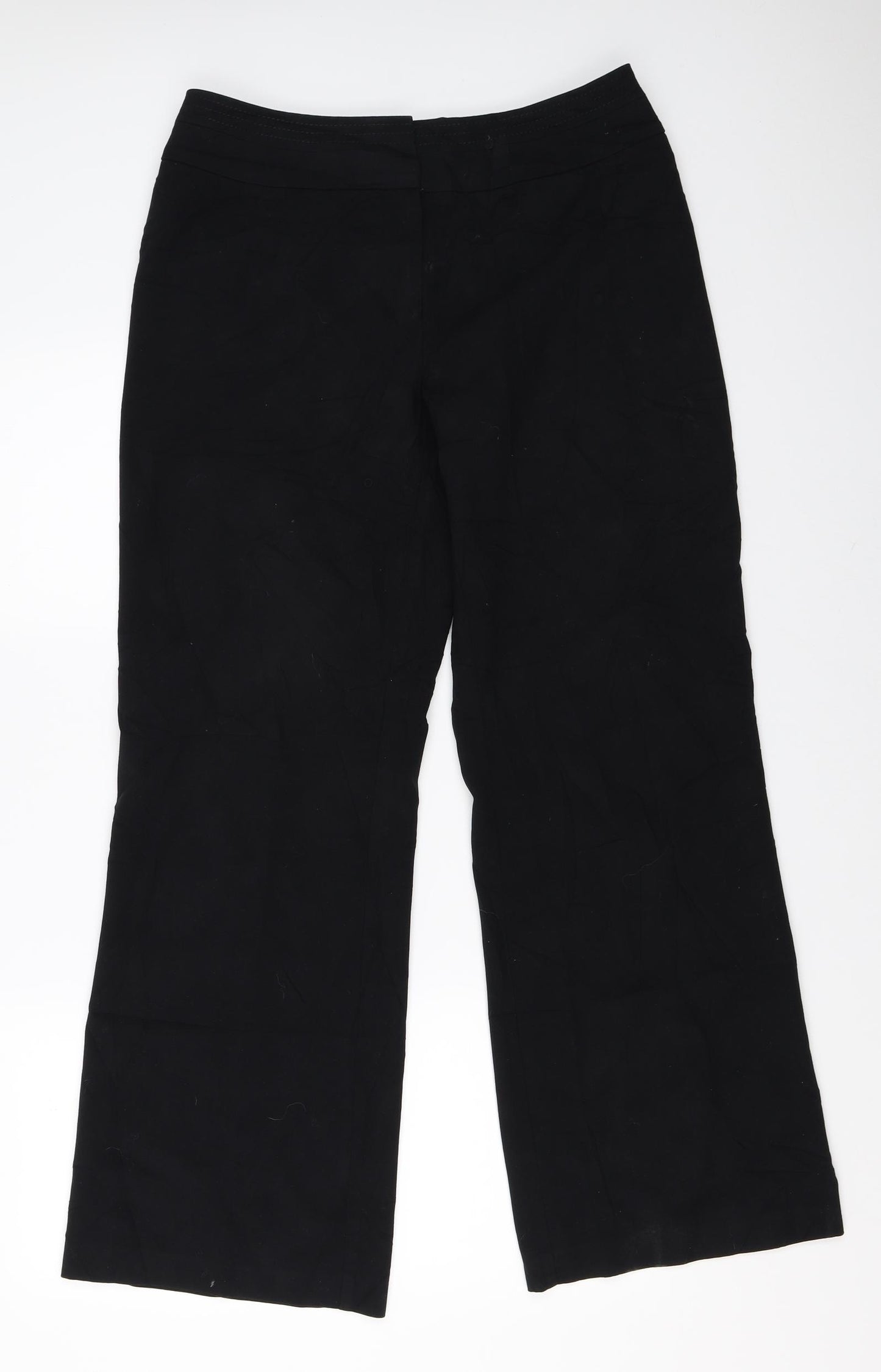 Marks and Spencer Womens Black   Trousers  Size 12 L30.5 in