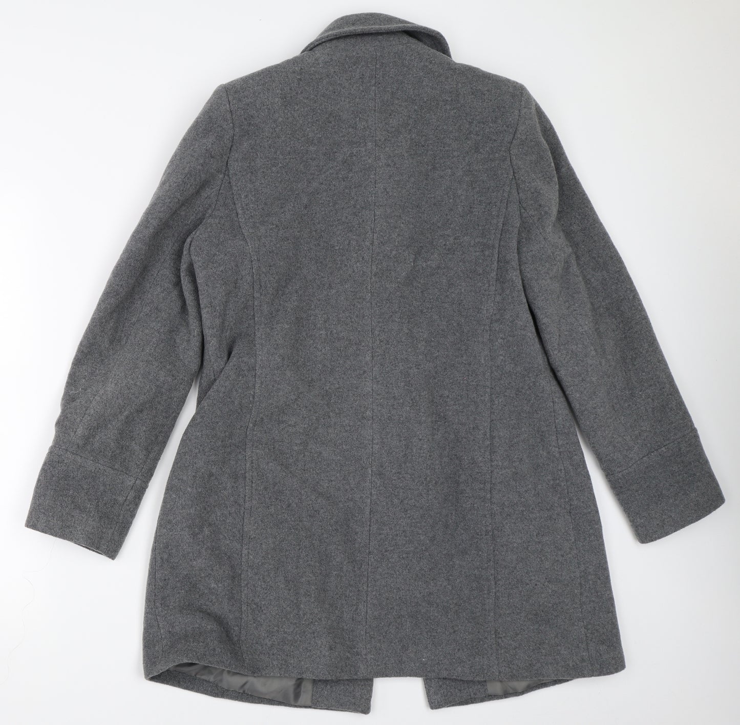 BHS Womens Grey   Overcoat Coat Size 14