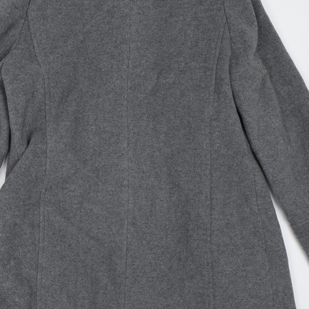 BHS Womens Grey   Overcoat Coat Size 14
