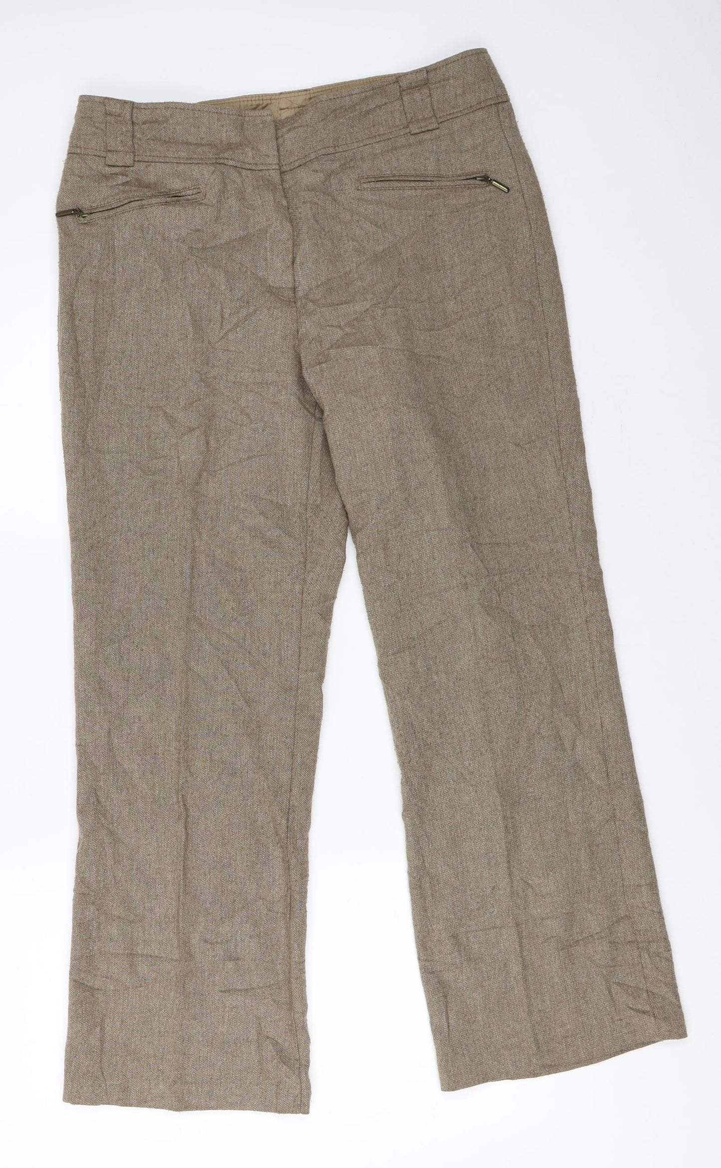 Marks and Spencer Womens Beige   Trousers  Size 14 L27 in
