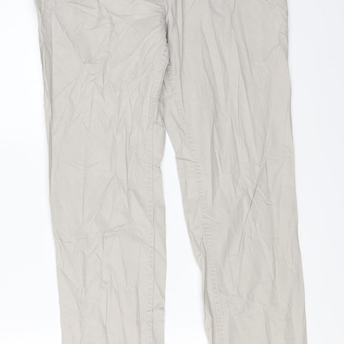H&M Womens Beige   Chino Trousers Size 36 L32 in