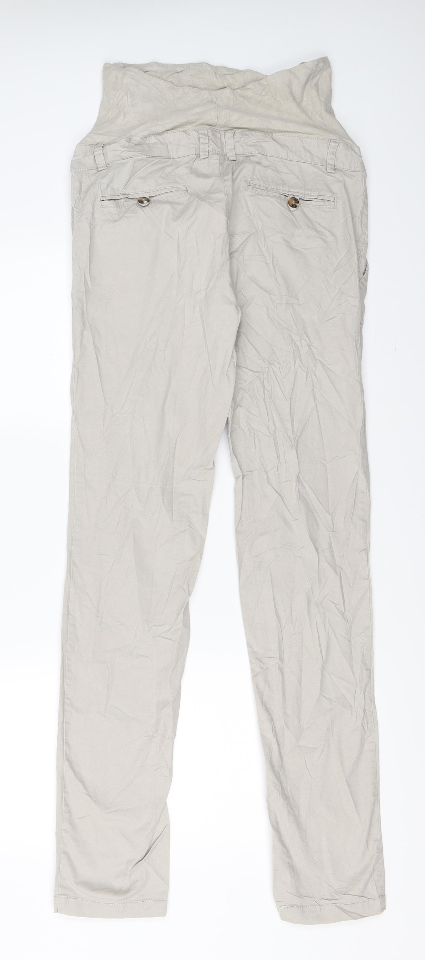 H&M Womens Beige   Chino Trousers Size 36 L32 in