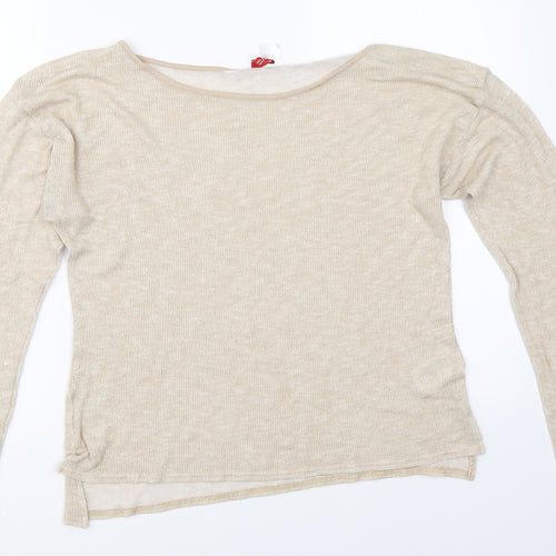 H&M Womens Beige   Pullover Jumper Size 34
