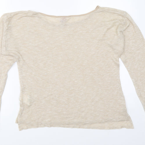 H&M Womens Beige   Pullover Jumper Size 34