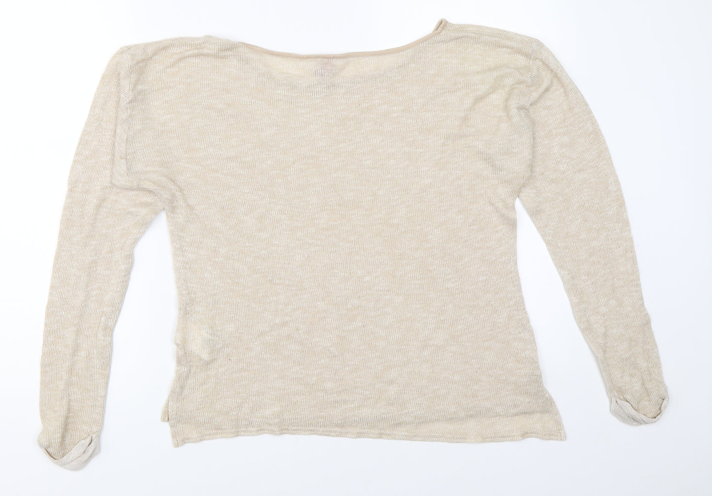 H&M Womens Beige   Pullover Jumper Size 34