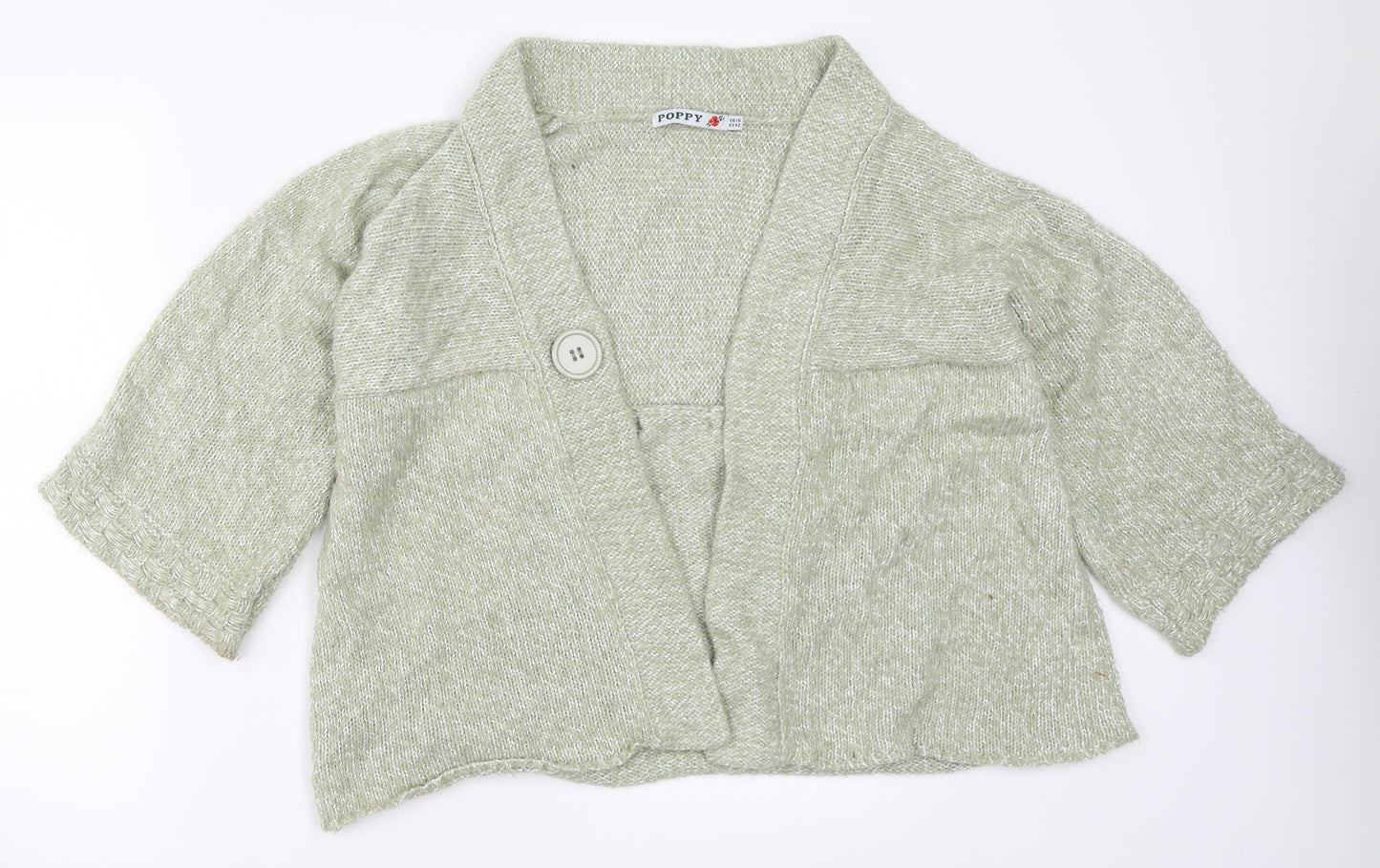 Poppy Womens Green   Cardigan Jumper Size 16