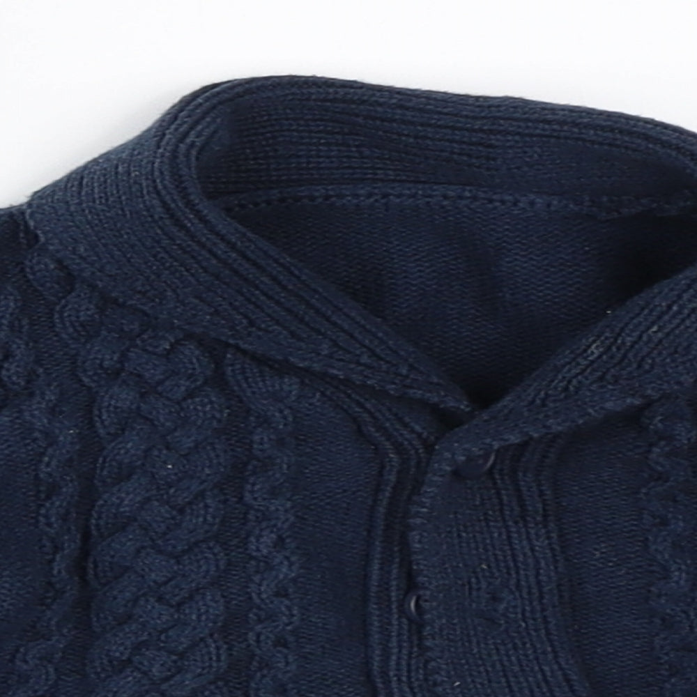 Matalan Boys Blue   Cardigan Jumper Size 3-6 Months